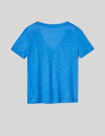 T-shirt en lin uni