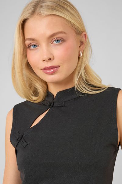 Top col mao paillet&eacute;