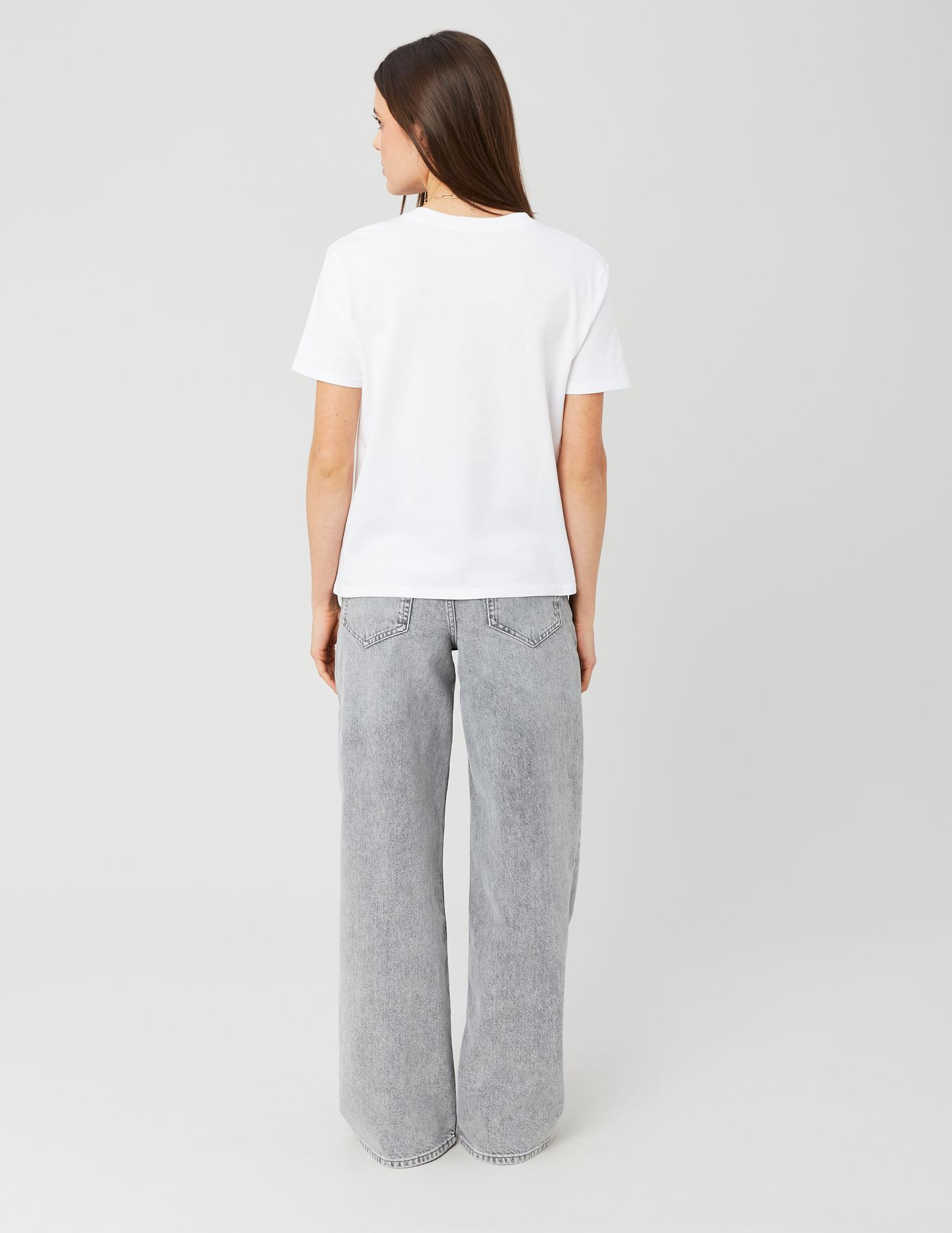 Jean wide leg taille standard