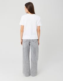 Jean wide leg taille standard