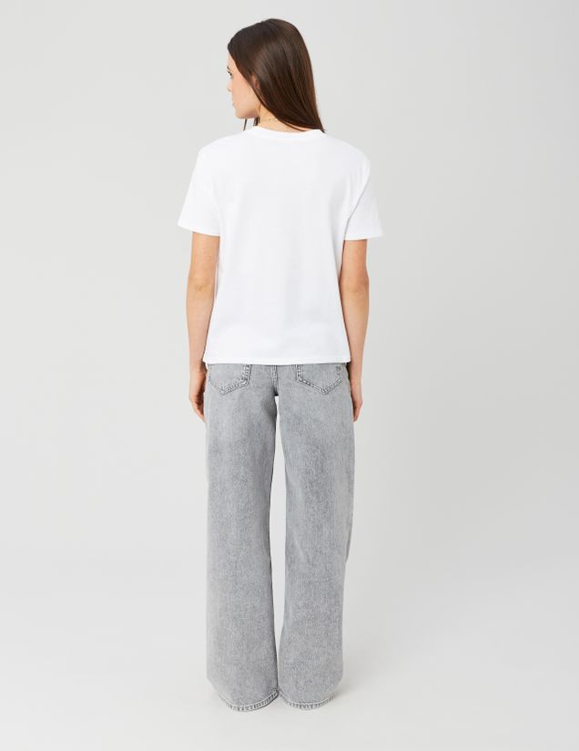 Jean wide leg taille standard