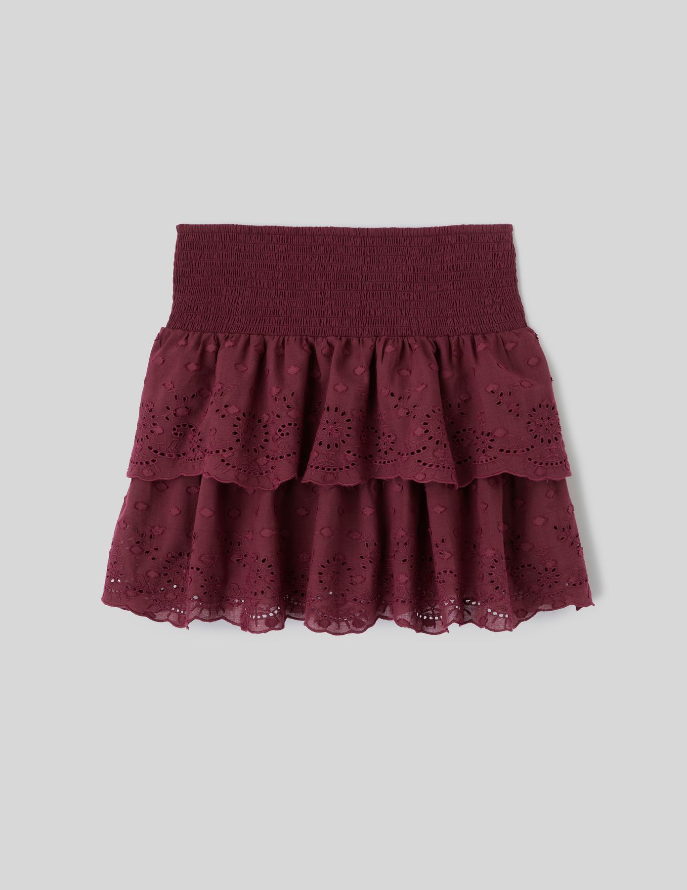 Jupe brod&eacute;e &agrave; volants