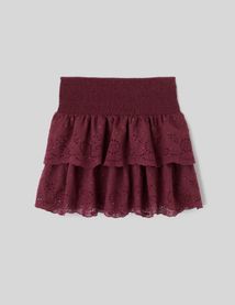 Jupe brod&eacute;e &agrave; volants