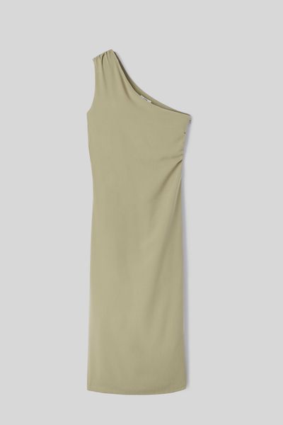 Robe longue asymétrique