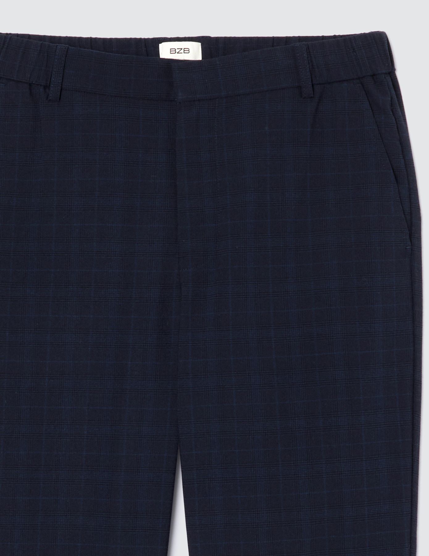 Pantalon de ville à carreaux
