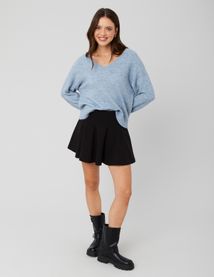 Jupe courte à godets