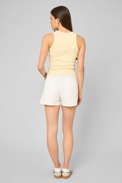 Short denim broderie anglaise