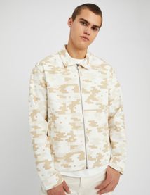 Veste zipp&eacute;e imprim&eacute;e