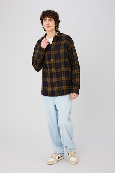 Chemise &agrave; carreaux en gaze de coton