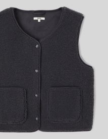Gilet sans manches en sherpa