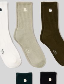 Lot de 5 paires de chaussettes broderie