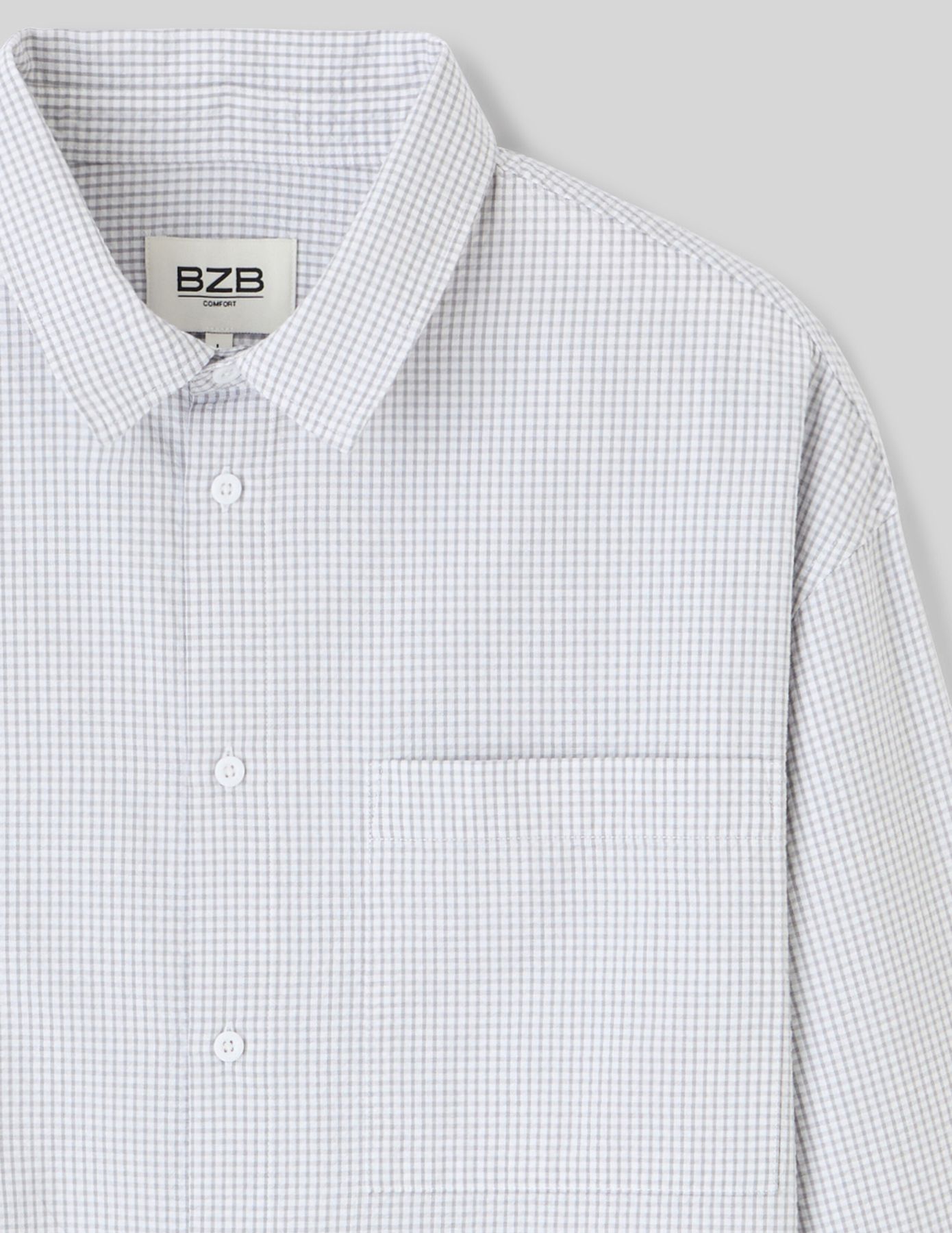 Chemise &agrave; carreaux seersucker