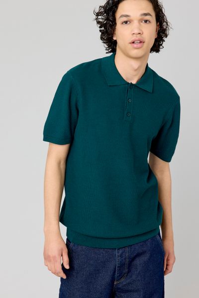 Polo matière fantaisie