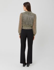Blouse pliss&eacute;e paillet&eacute;e
