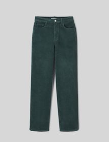 Pantalon straight velours