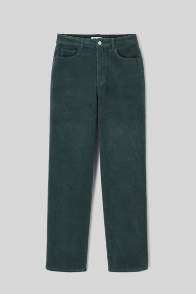 Pantalon straight velours