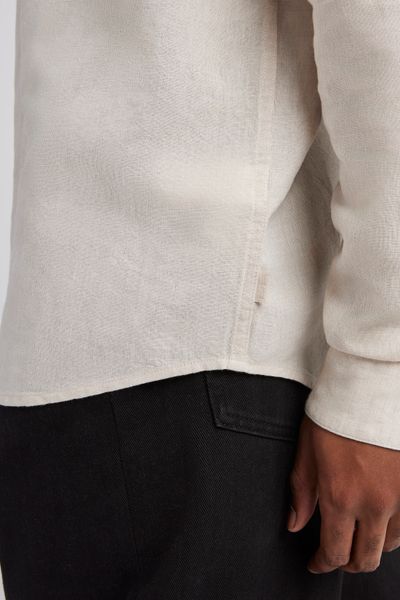 Chemise coton lin unie