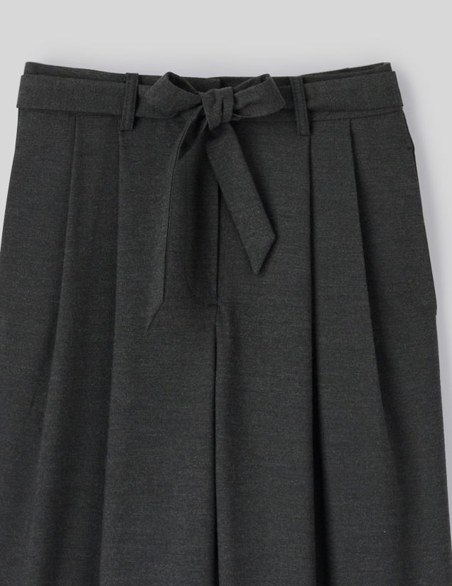 Pantalon tailleur à pinces polyester recyclé