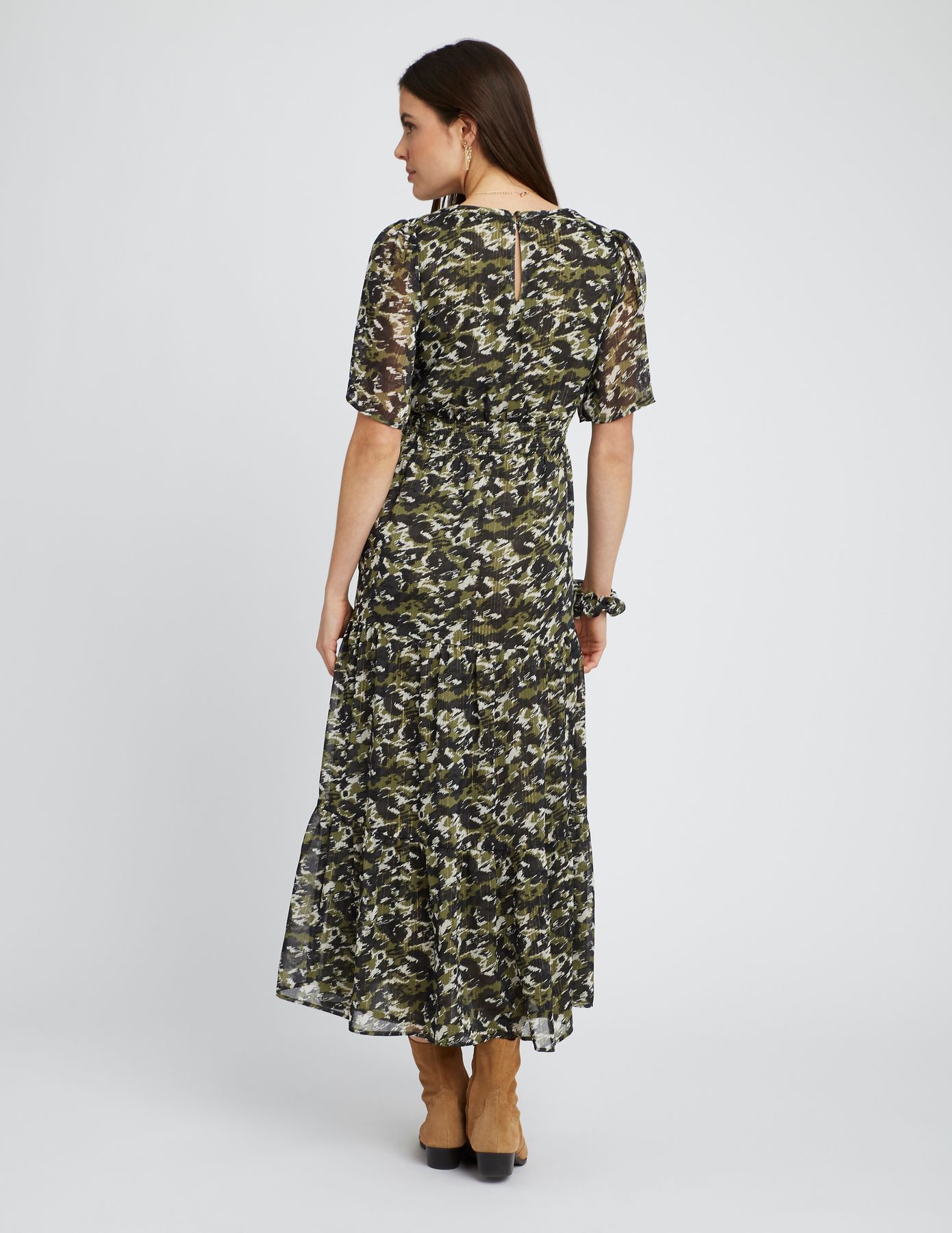 Robe longue imprimée