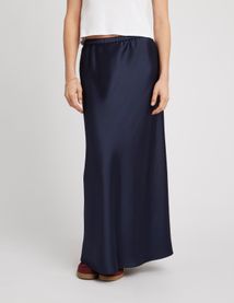 Jupe longue satin