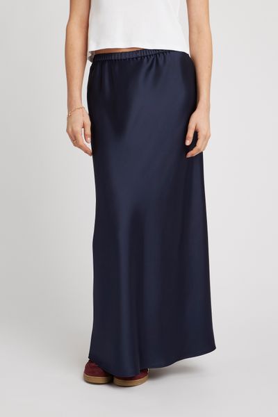 Jupe longue satin