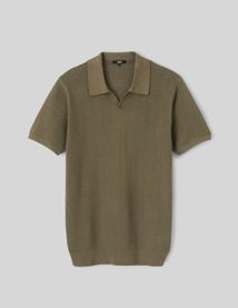 Polo maille ajourée