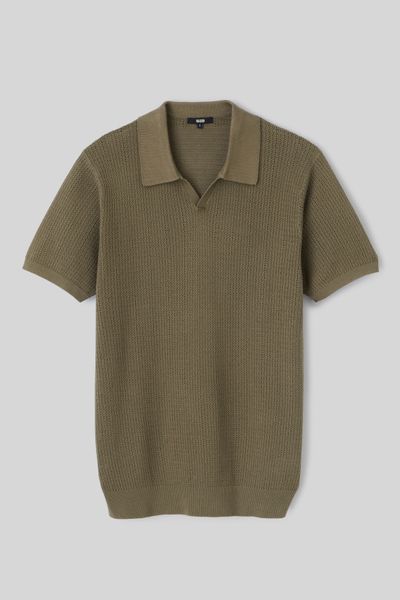 Polo maille ajourée