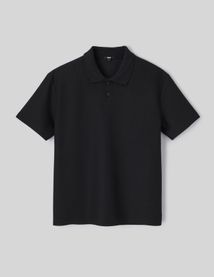Polo maille gauffrée