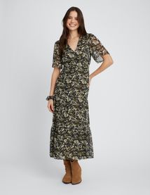 Robe longue imprimée