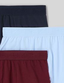 Lot de 3 boxers unis