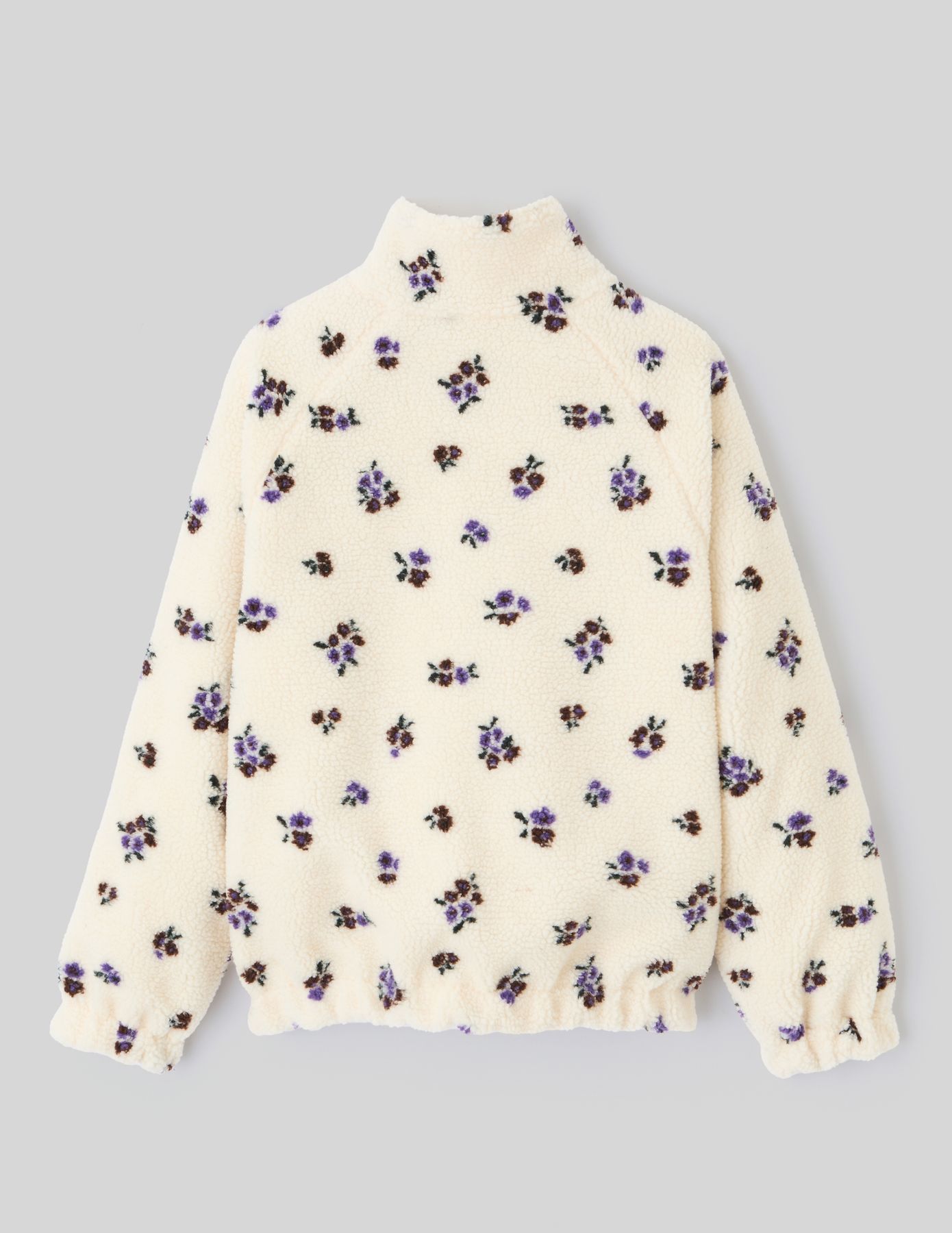 Blouson sherpa imprimé réversible