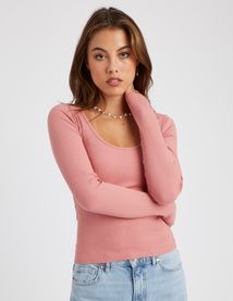 T-shirt manches longues uni