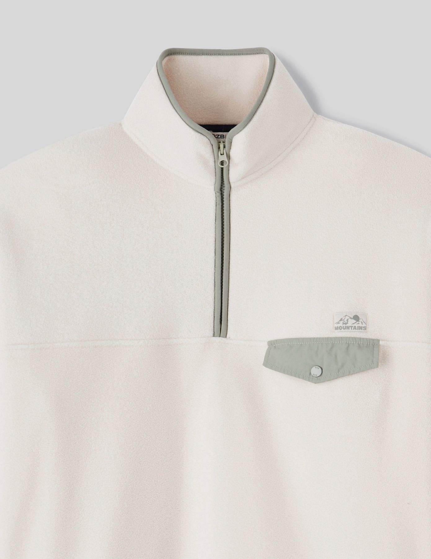 Polaire col montant zippé