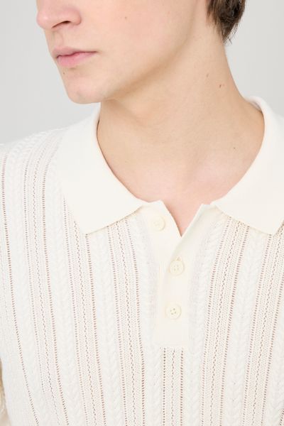 Polo maille fantaisie