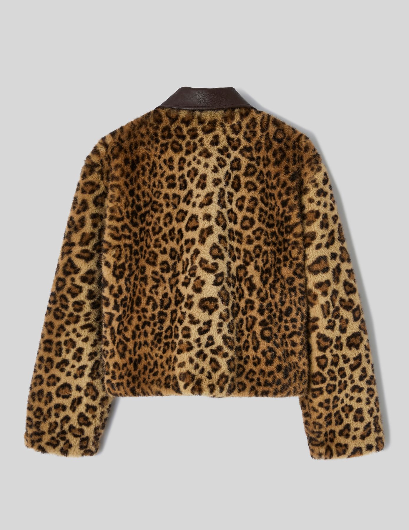 Veste duveteuse imprim&eacute;e l&eacute;opard
