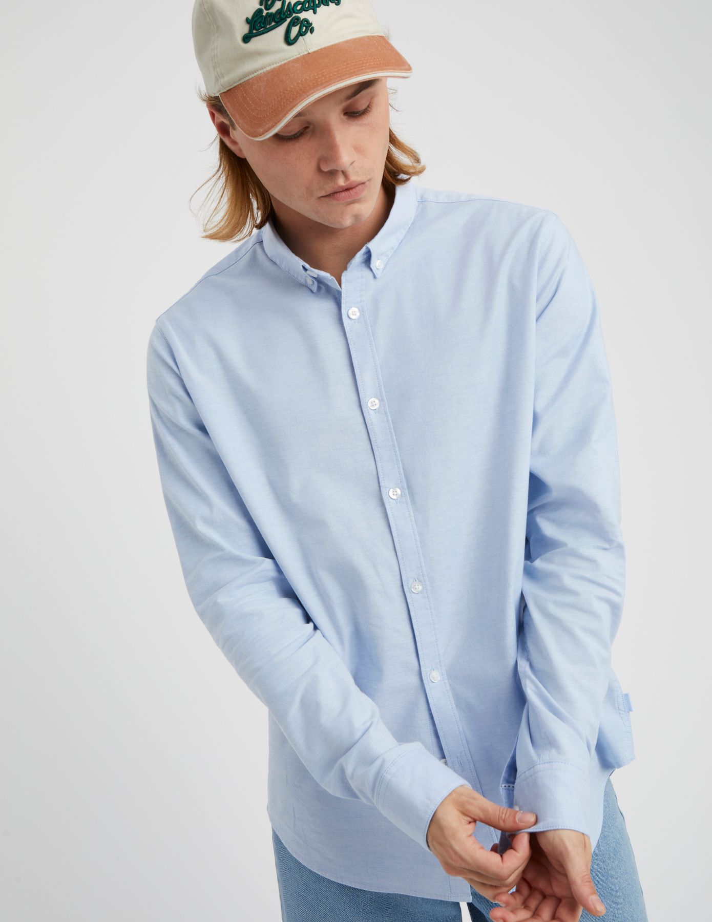 Chemise unie ajustée