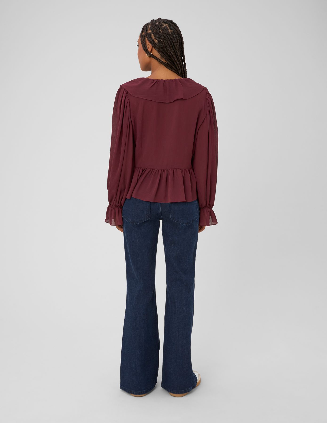 Blouse &agrave; volants