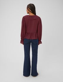 Blouse &agrave; volants