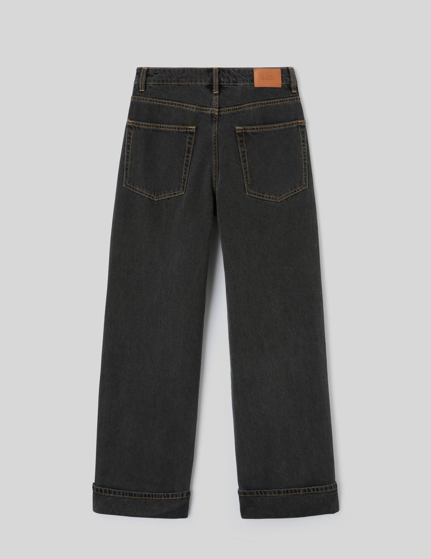 Jean baggy &agrave; revers