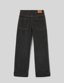 Jean baggy &agrave; revers