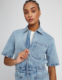 Combi short en jean