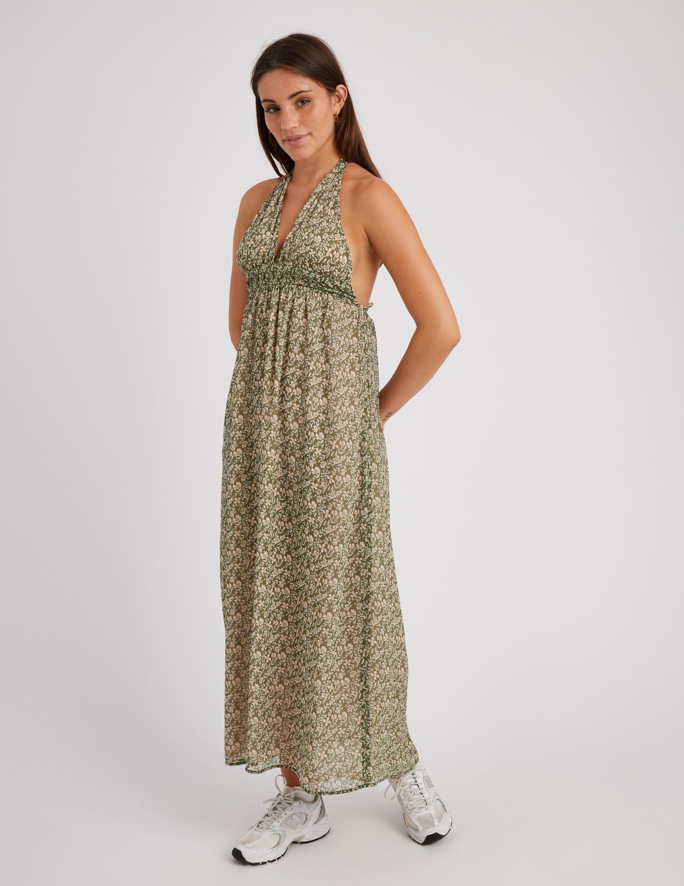 Robe longue imprimée
