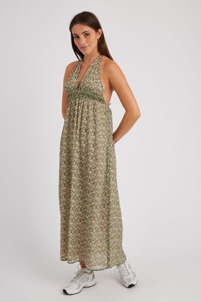 Robe longue imprimée