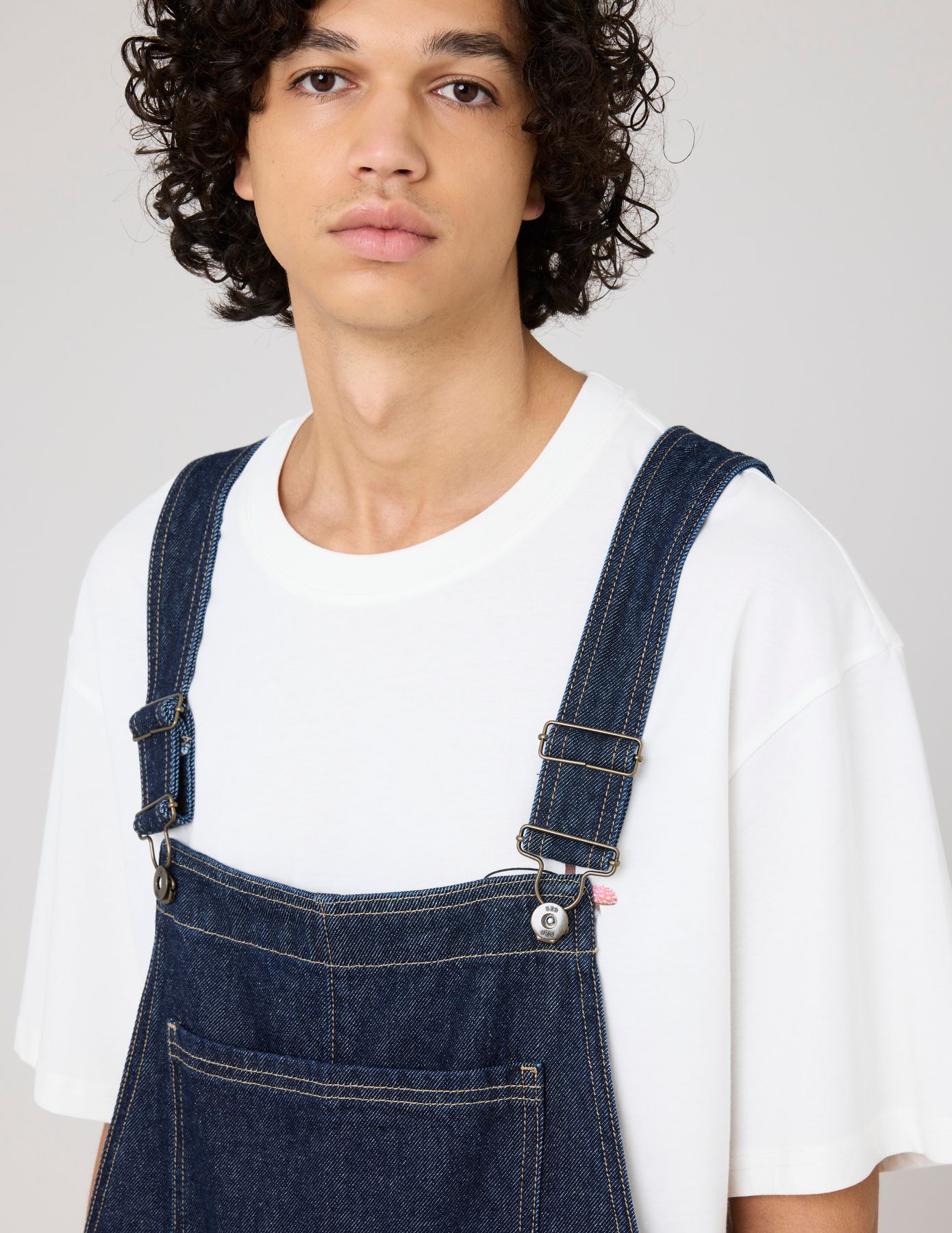 Salopette en jean brut