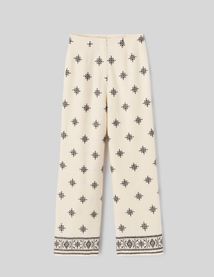 Pantalon brodé
