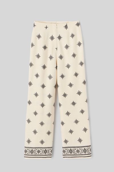 Pantalon brodé