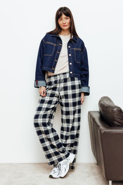 Pantalon à carreaux