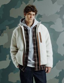 Blouson zippé sherpa