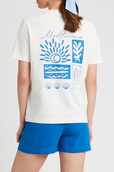 T-shirt imprim&eacute; devant/dos