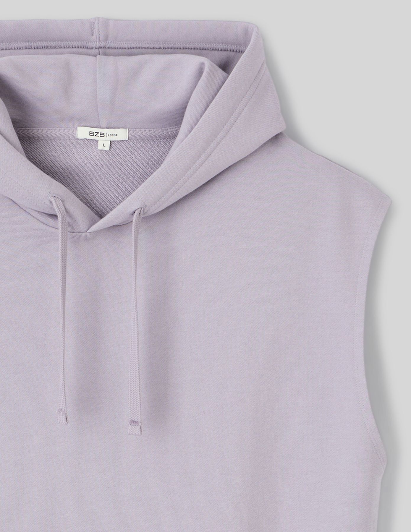 Sweat sans manches à capuche